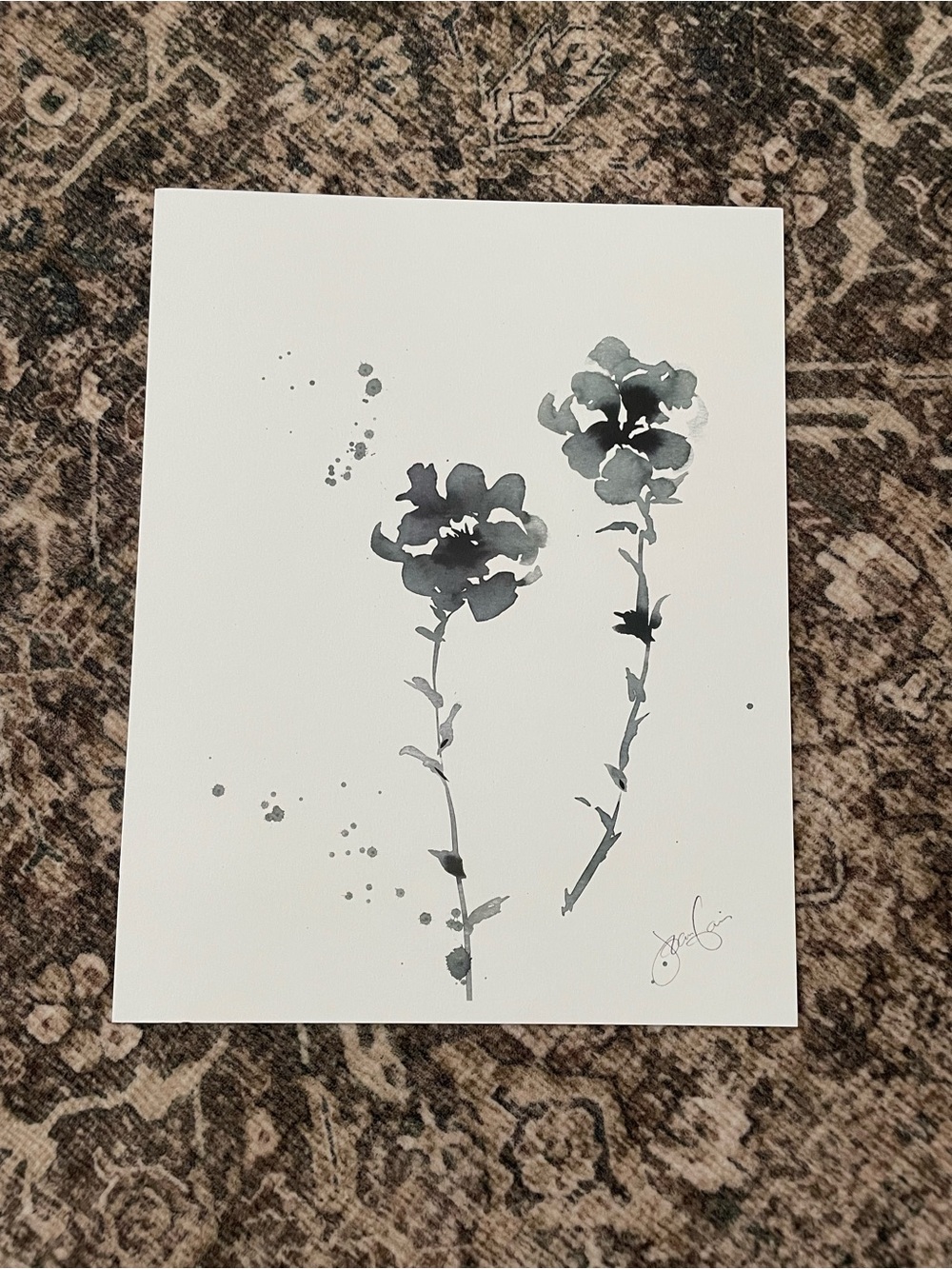 Magnolia Joanna Gaines
 floral flower art print 
“Bailey”
11 x 14